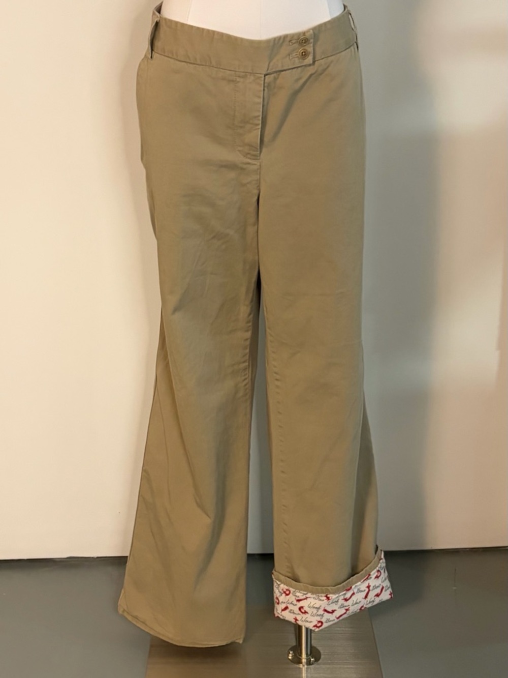 J. Crew khaki cozy lined bootcut chinos
